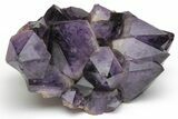 Deep Purple Amethyst Crystal Cluster With Large Crystals #223275-1